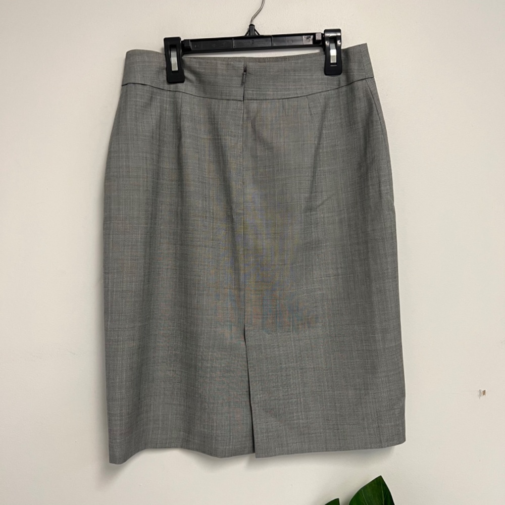 346 brooks brothers gray wool career skirt size 2 - Picture 4 of 5